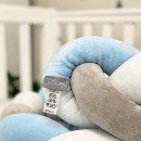 Protectie laterala patut bebe albastru-grafit (5)